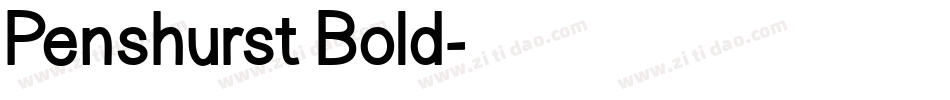 Penshurst Bold字体转换